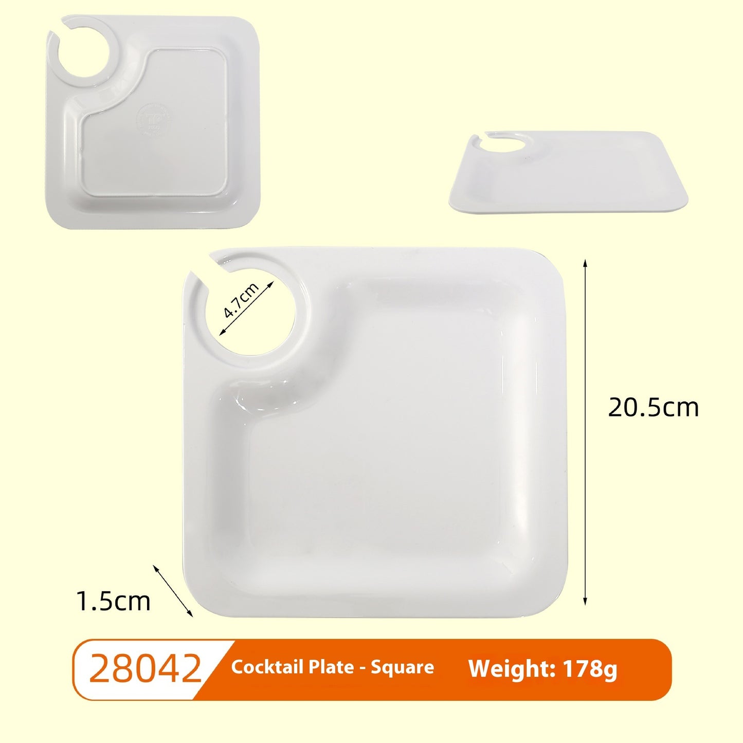 Elegant Wine Glass Holder Plate Gomaki