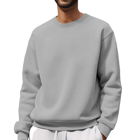 Men Minimalist Fleece Sweatshirt Gomaki