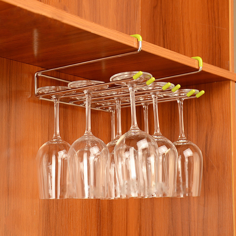 Under Cabinet Wine Glass Rack Gomaki