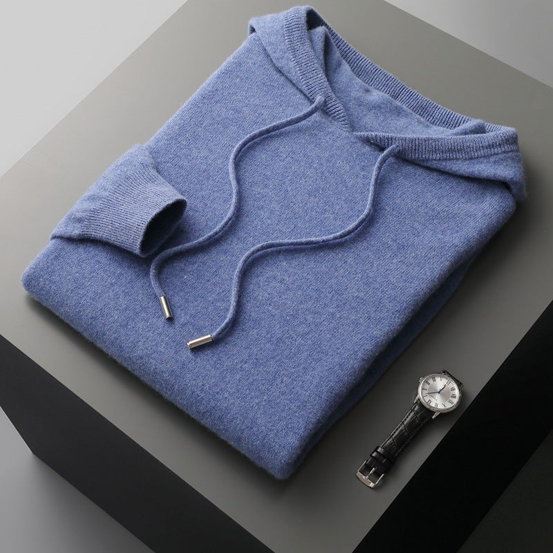 Men Hooded Knitted Sweater Gomaki