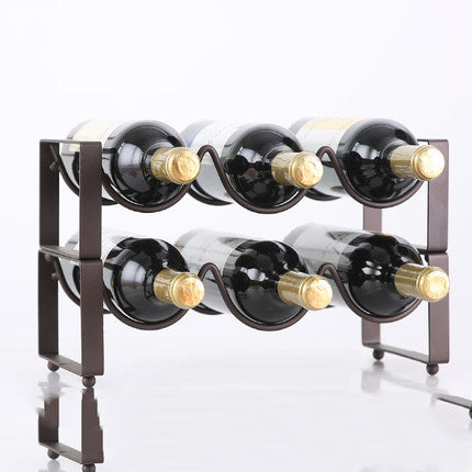 Modern Metal Wine Rack Gomaki