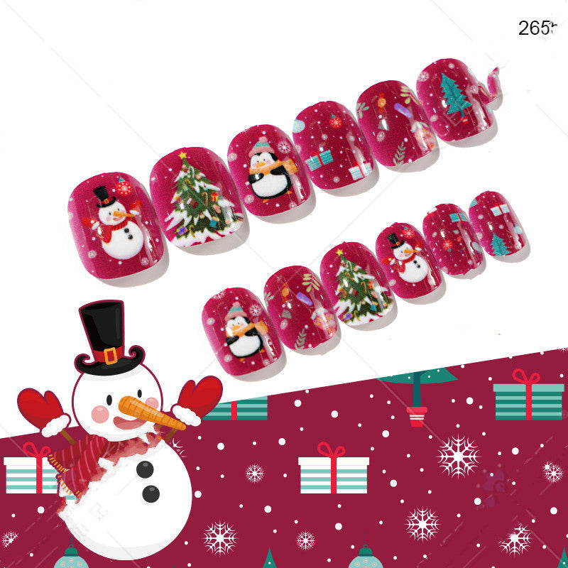 Christmas Pattern Press On Nails Gomaki