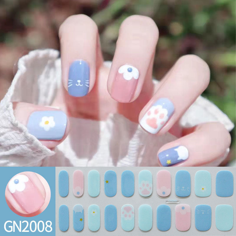 Gradient Nude Pink Nail Polish Strips Gomaki