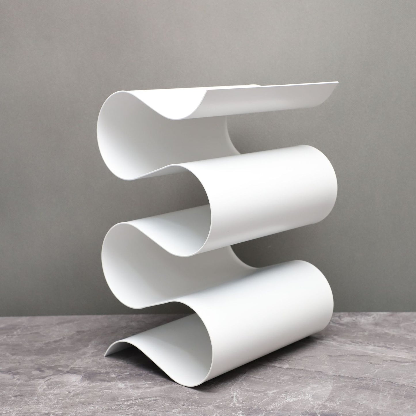 Modern Metal Wave Wine Rack