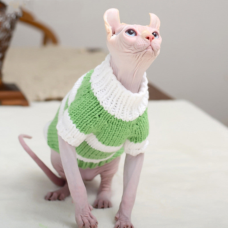 Hairless Sphynx Cat Warm Sweater Pet Clothes Gomaki