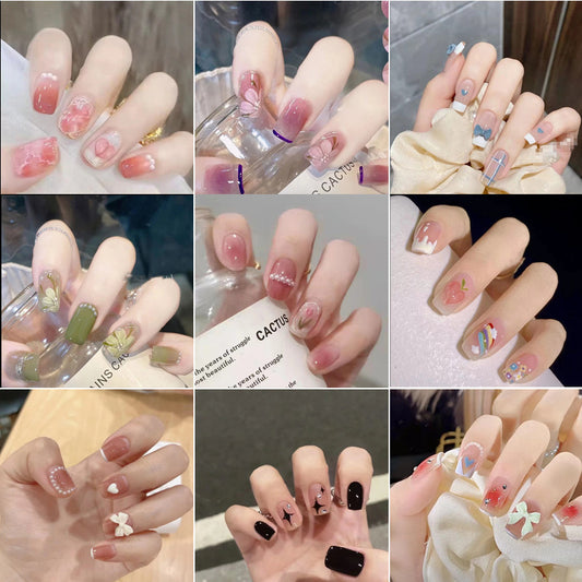 Luxury Floral Press On Nail Collection Gomaki