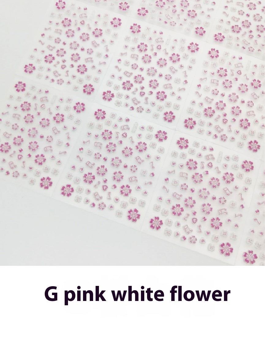 Floral Nail Art Stickers Set Gomaki