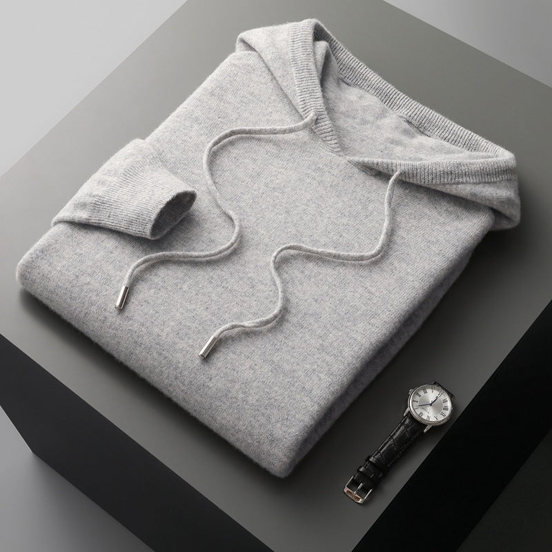 Men Hooded Knitted Sweater Gomaki