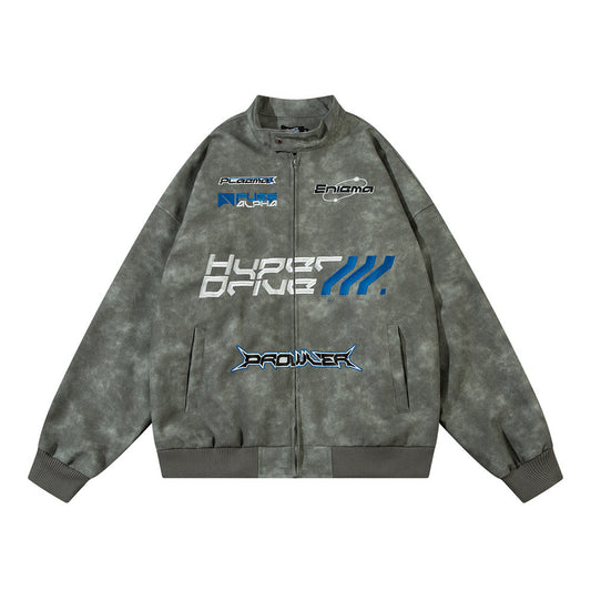 Unisex PU Leather Bomber Jacket Gomaki Shop