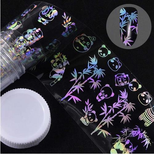 Holographic Nail Art Transfer Foil Stickers Gomaki