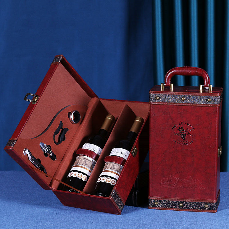 Luxury Leather Wine Gift Box Gomaki
