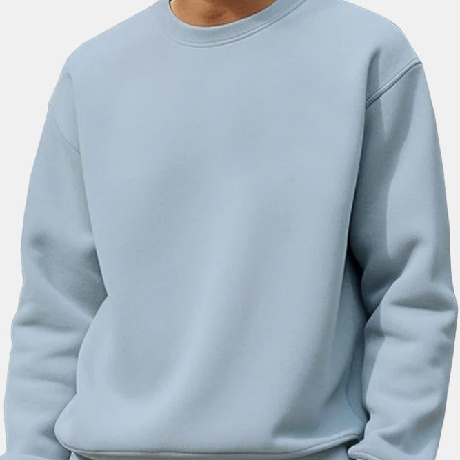 Men Minimalist Fleece Sweatshirt Gomaki