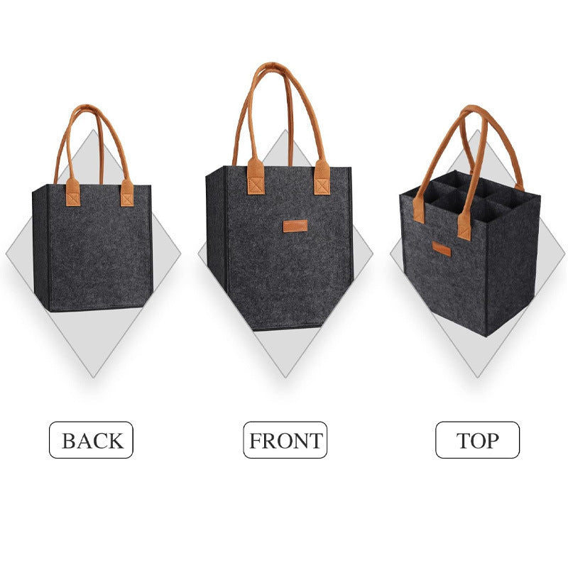 Insulated Wine Bottle Tote Bag Gomaki