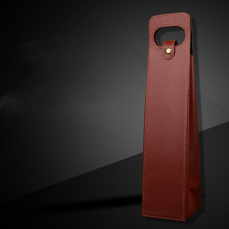 Luxury Leather Wine Bottle Gift Box Gomaki