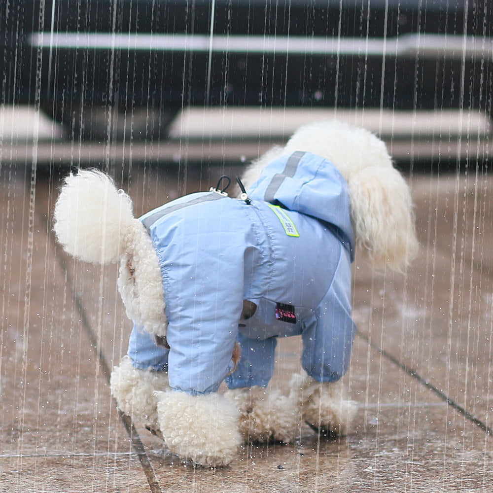 Waterproof Dog Raincoat with Hood Gomaki