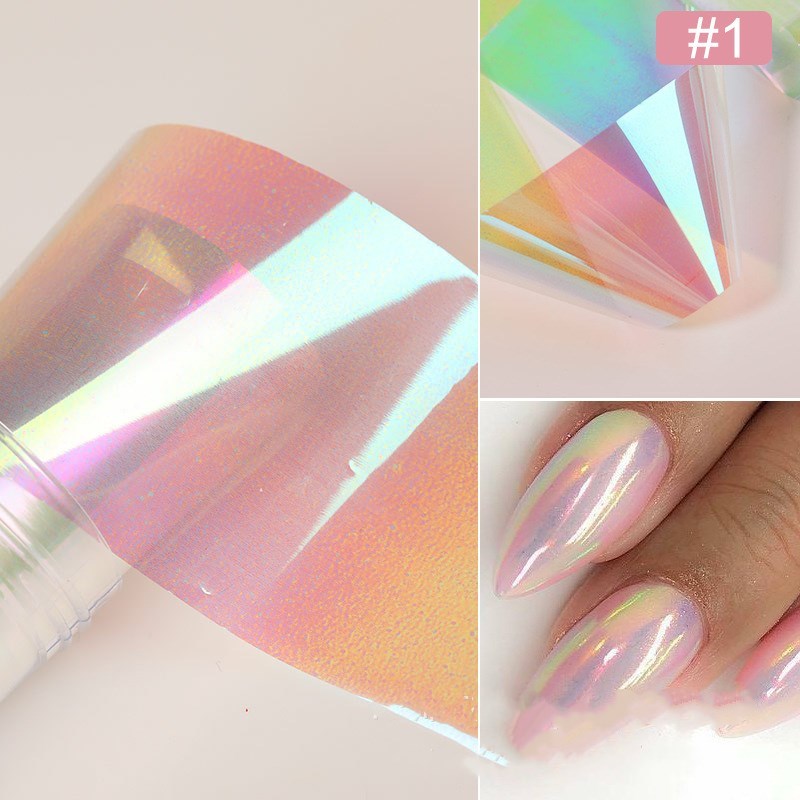 Holographic Nail Art Transfer Foil Gomaki