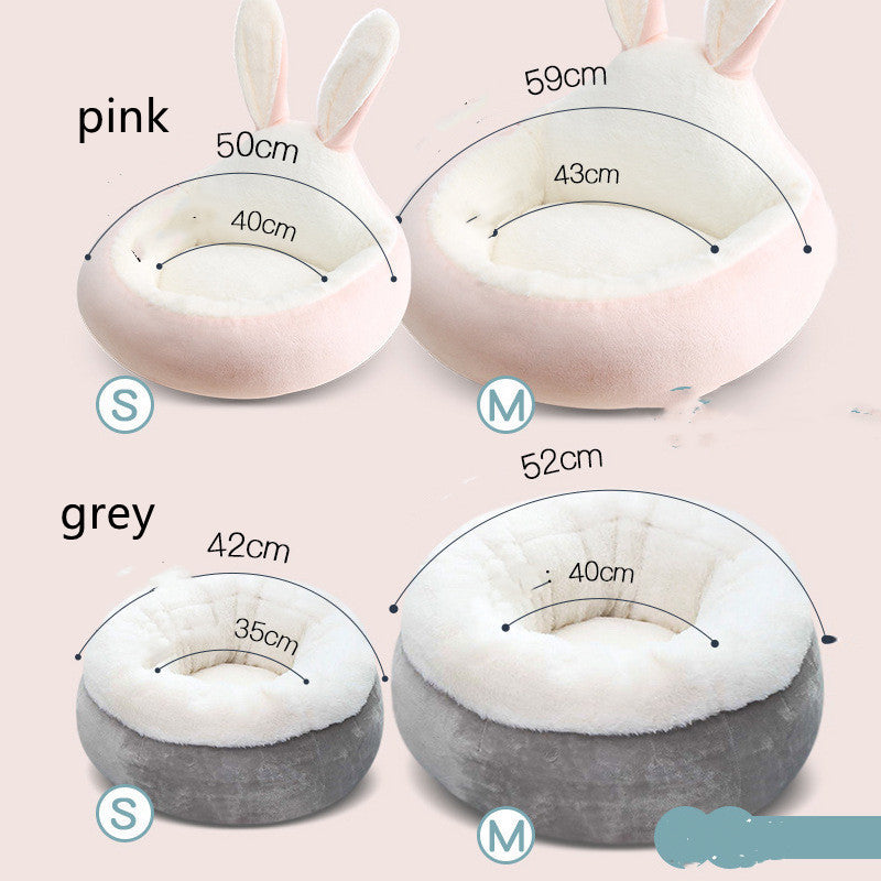 Soft Washable Cat And Small Dog Nest With Cozy Raised Backrest Gomaki