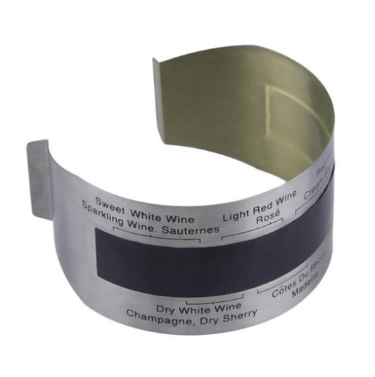 Stainless Steel Bottle Temperature Gauge for Red & White Wines Gomaki