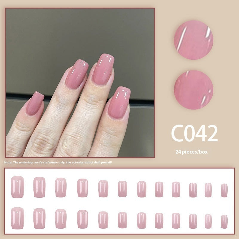 Matte and Glossy Press On Nail Set Gomaki