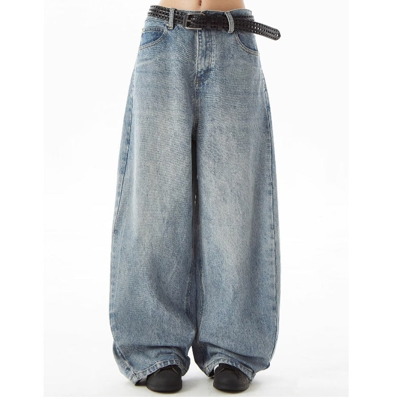 Women Oversized Wide Leg Jeans Gomaki