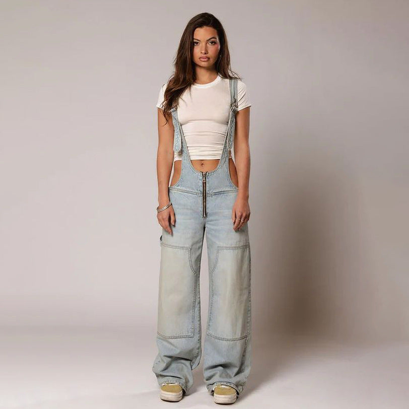 Women Baggy Denim Overalls