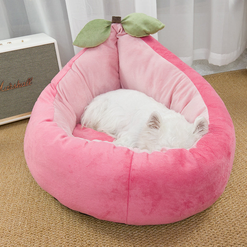 Frog Shaped Plush Pet Bed Gomaki