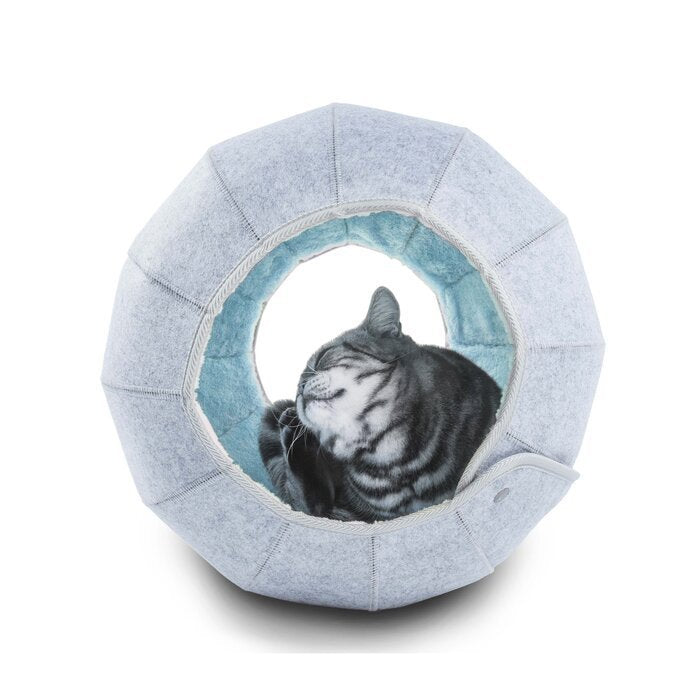 Convertible Felt Cat Bed Cave Gomaki