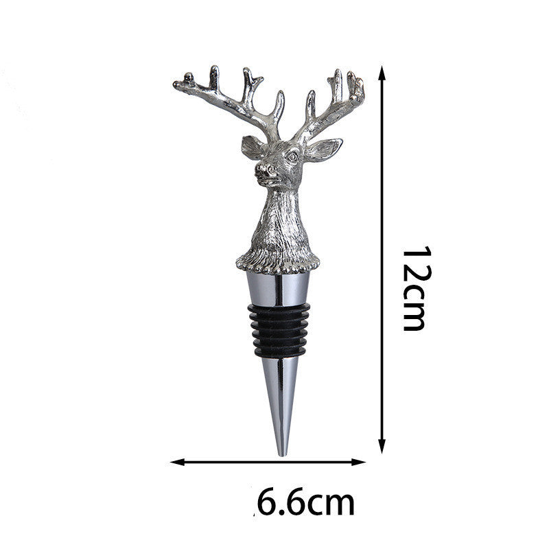 Luxury Animal Head Wine Bottle Stopper Set Gomaki