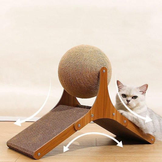 Wheel Vertical Wear Resistant Cat Scratch Board Gomaki