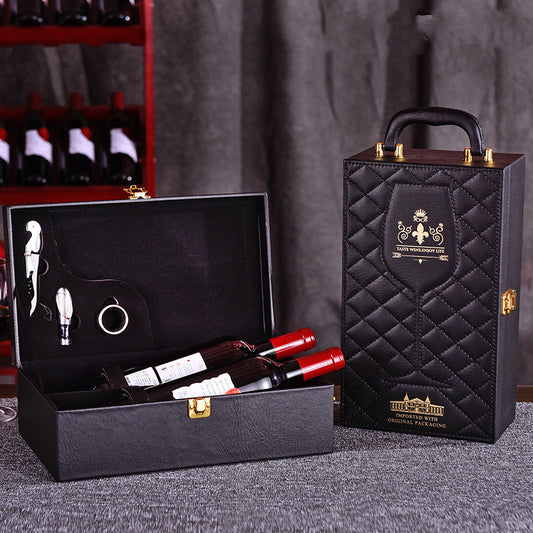 Luxury Leather Wine Gift Box Gomaki