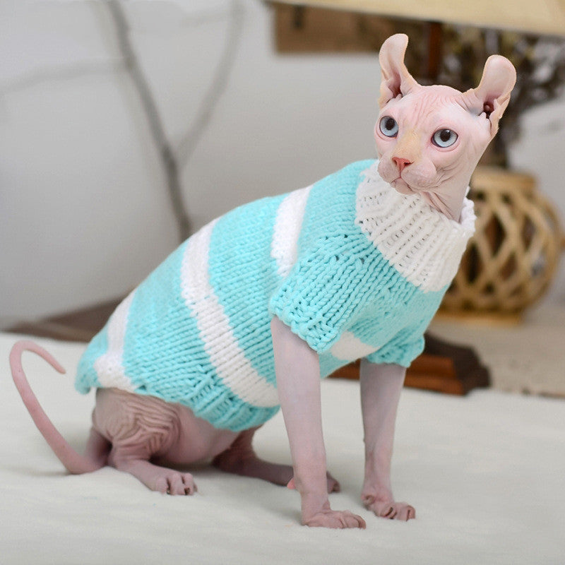 Hairless Sphynx Cat Warm Sweater Pet Clothes Gomaki