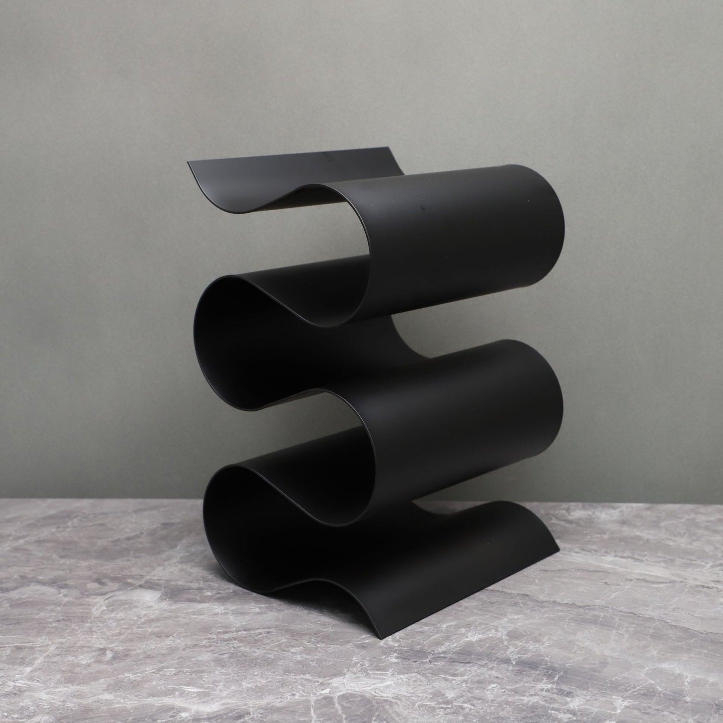 Modern Metal Wave Wine Rack