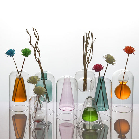 Modern Transparent Glass Vases Gomaki