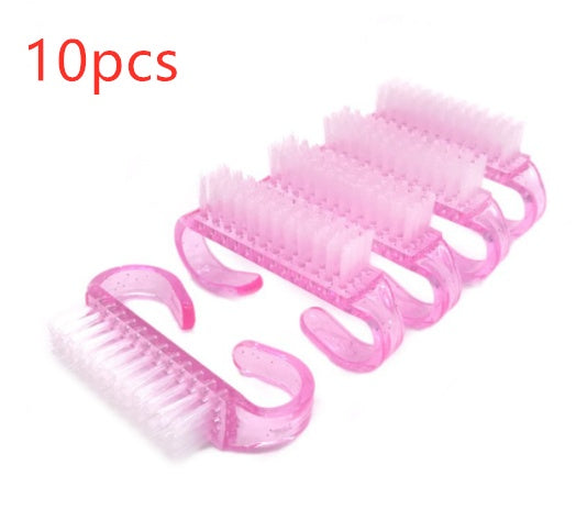 Double Sided Nail Cleaning Brush with Handle Gomaki