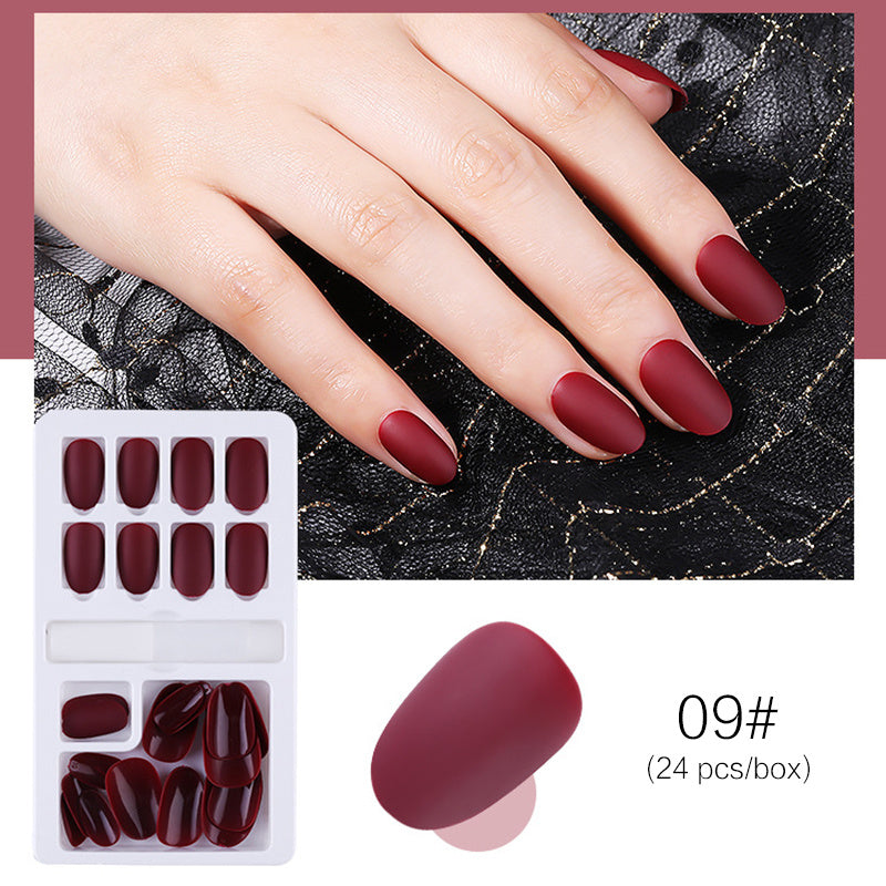Elegant Short Square Press On Nails Reusable Stick Gomaki