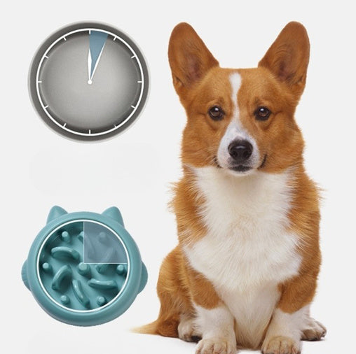 Pet Dog Cat Slow Feeder Bowl Gomaki