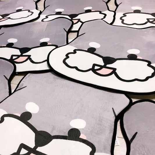 Cute Dog Face Floor Mat Gomaki Shop