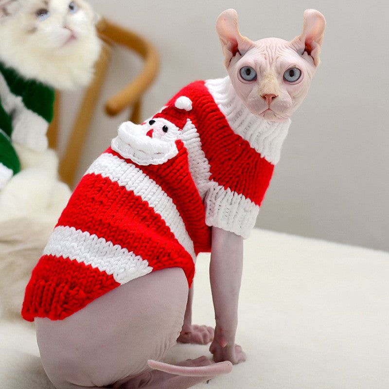 Hairless Sphynx Cat Warm Sweater Pet Clothes Gomaki
