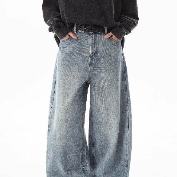 Women Oversized Wide Leg Jeans Gomaki