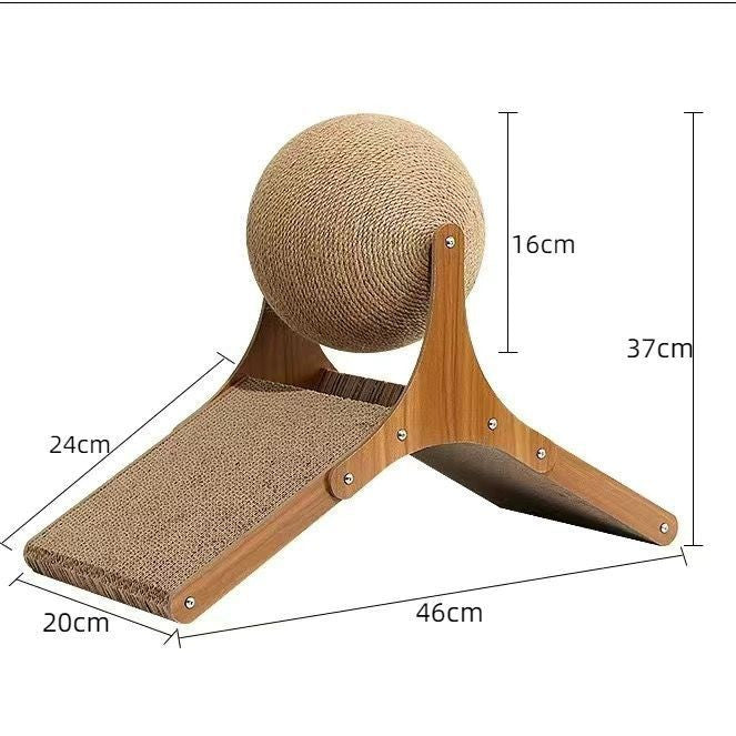 Wheel Vertical Wear Resistant Cat Scratch Board Gomaki