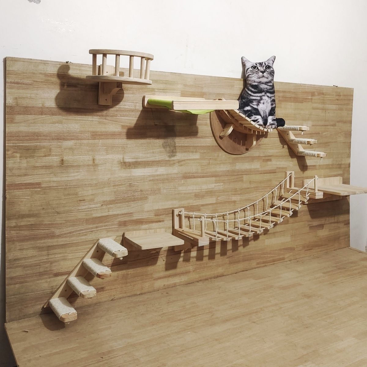 Cat Toy Crawl Supplies Suspension Bridge Gomaki