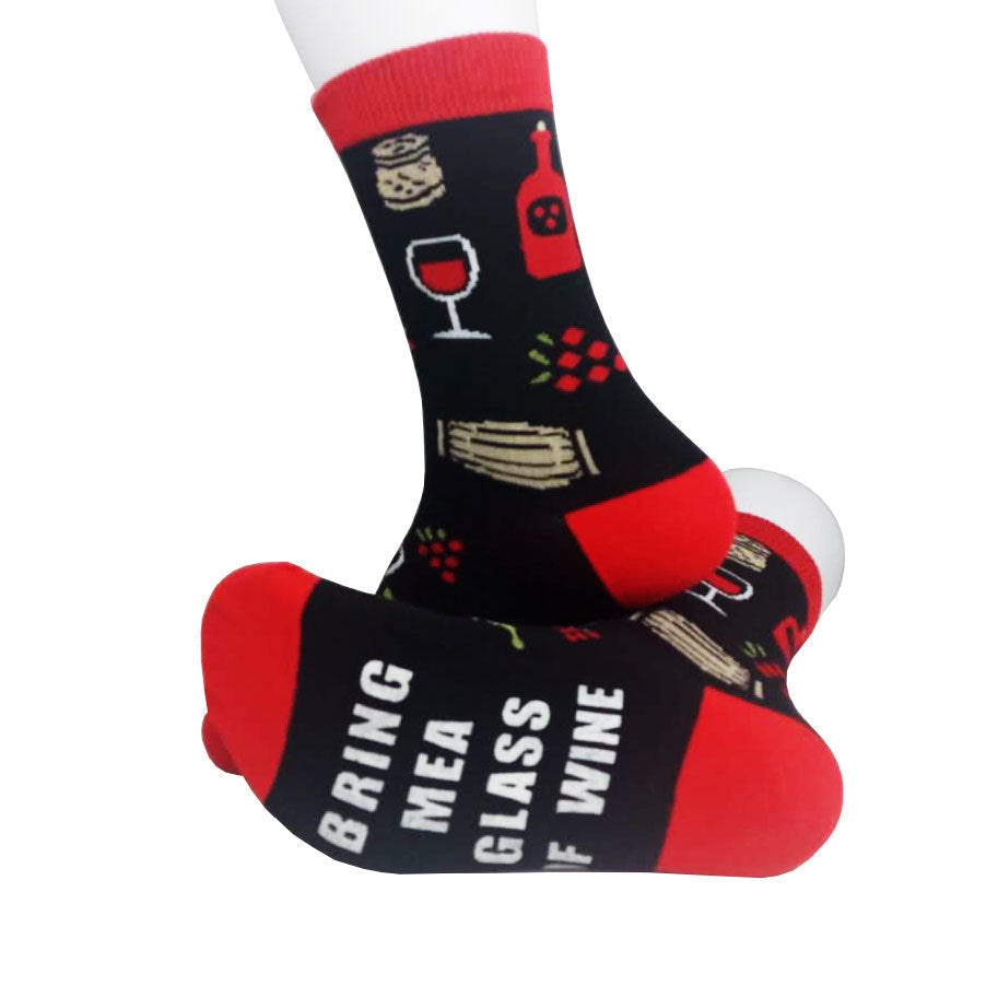 Funny Wine Lover Socks Gomaki