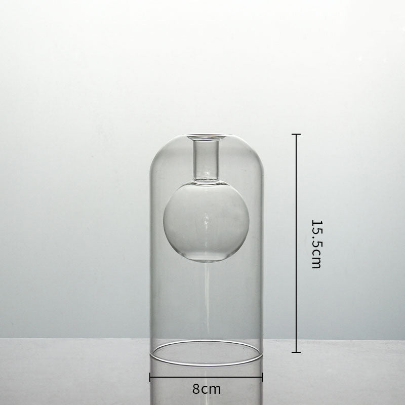 Modern Transparent Glass Vases Gomaki