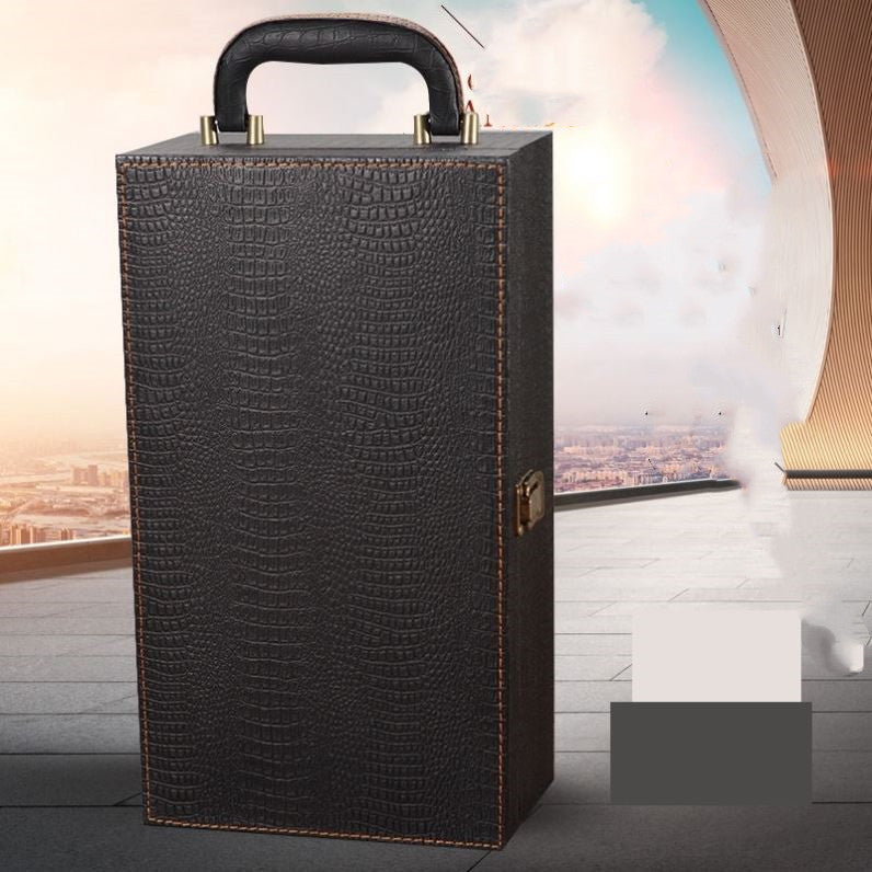 Luxury Double Bottle Wine Case Gomaki