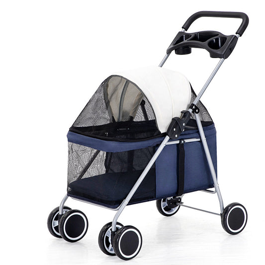Foldable Pet Stroller for Dogs And Cats Gomaki