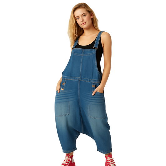 Denim Bib Pants Gomaki