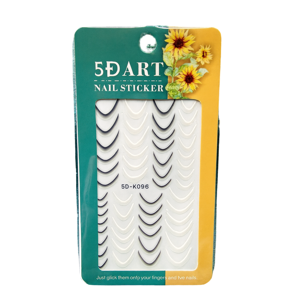 Art French Tip Nail Stickers Gomaki
