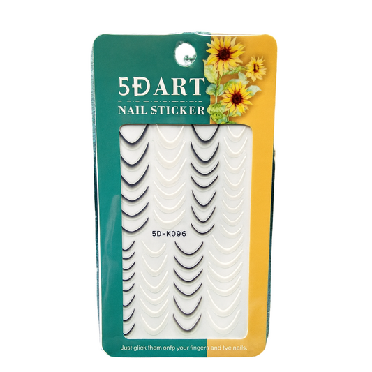 Art French Tip Nail Stickers Gomaki