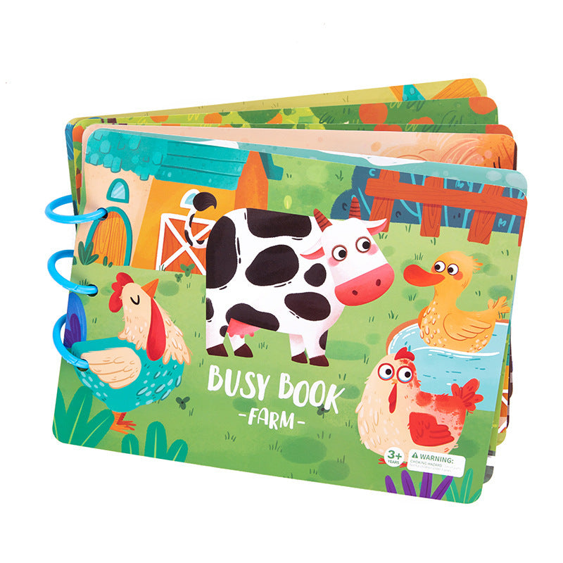 Gomaki Kids Montessori Farm Busy Book
