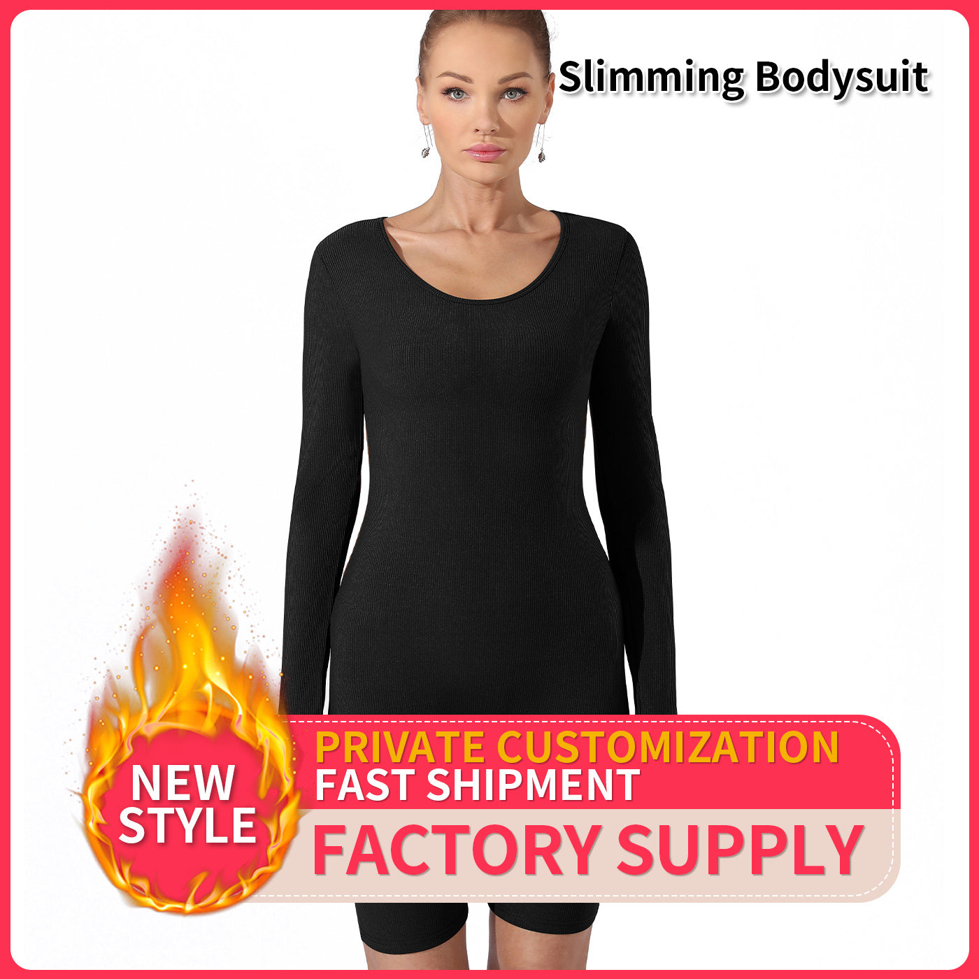 Women Black Slim Fit Bodysuit Jumpsuit Gomaki